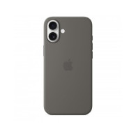 Custodia con Magsafe in Silicone per iPhone 16 Plus - Grigio Pietra