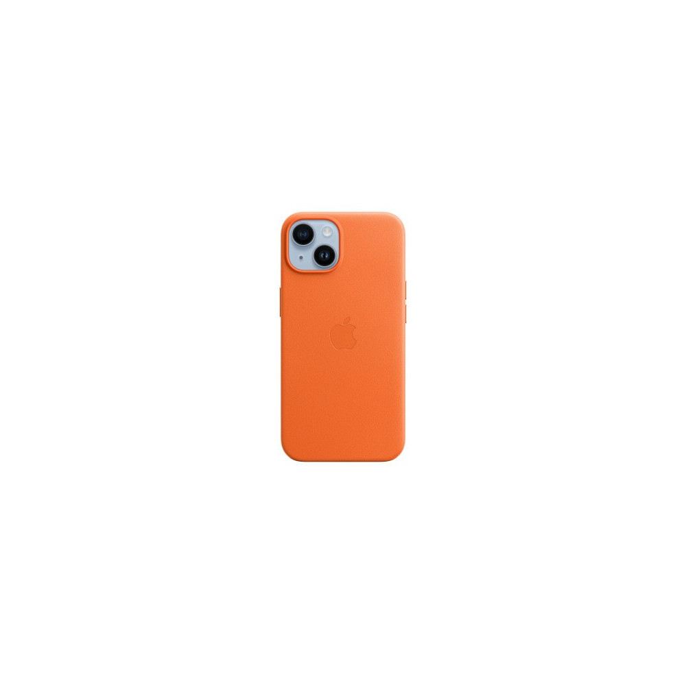 Custodia con Magsafe in Pelle per iPhone 14 - Arancione Custodia con Magsafe in Pelle per iPhone 14 - Arancione