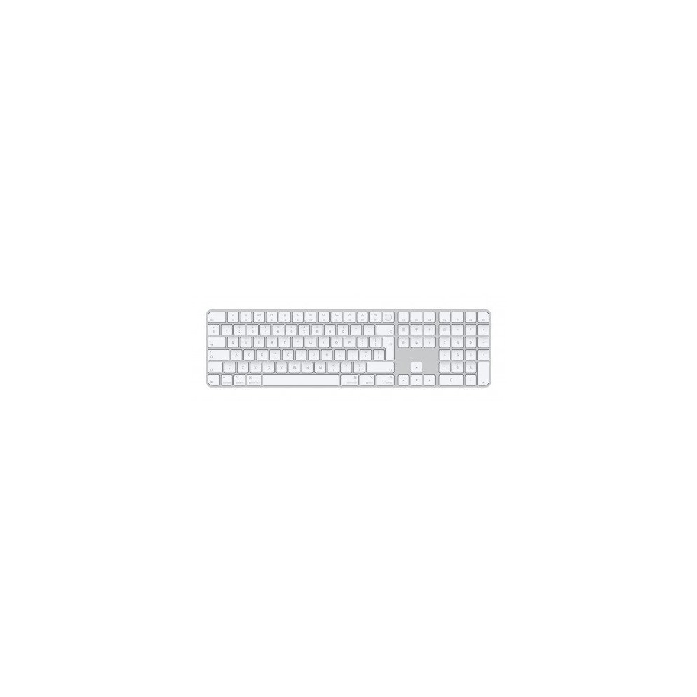 Magic Keyboard con Touch ID and Numeric Keypad per Mac models con Apple silicon - International English - Bianco Keys con porta  Magic Keyboard con Touch ID and Numeric Keypad per Mac models con Apple silicon - International English - Bianco Keys con porta
