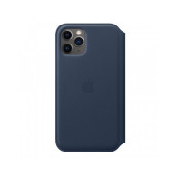 iPhone 11 Pro Leather Folio - Deep Sea Blue