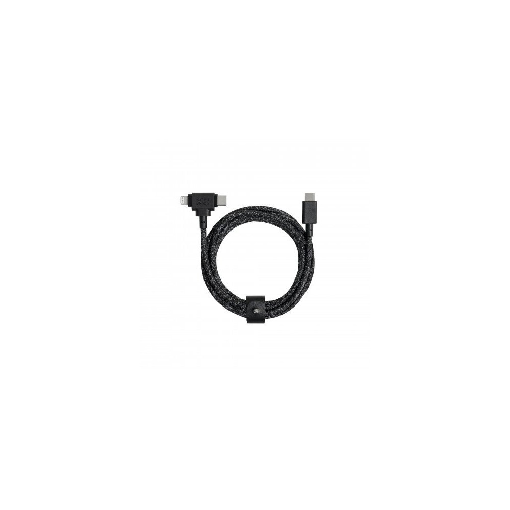 Cavo BELT 2in1 con Fibbia da Usb-C a Usb-C/Lightning - 1.8m - 240W - Cosmos Cavo BELT 2in1 con Fibbia da Usb-C a Usb-C/Lightning - 1.8m - 240W - Cosmos