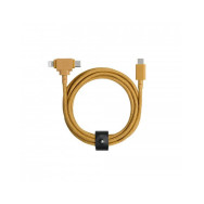 Cavo BELT 2in1 con Fibbia da Usb-C a Usb-C/Lightning - 1.8m - 240W - Kraft