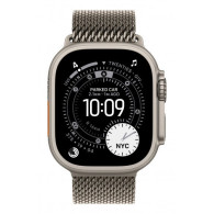 49mm Natural Titanium Milanese Loop - Medium