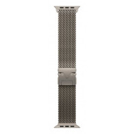 49mm Natural Titanium Milanese Loop - Medium