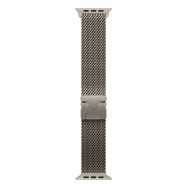 49mm Natural Titanium Milanese Loop - Medium
