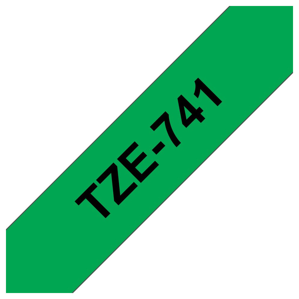 Brother TZE-741 nastro per etichettatrice Nero su verde TZ Brother TZE-741 nastro per etichettatrice Nero su verde TZ