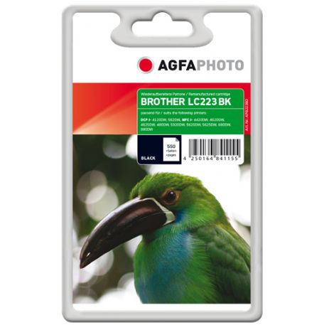 AgfaPhoto APB223BD cartuccia di inchiostro Nero
